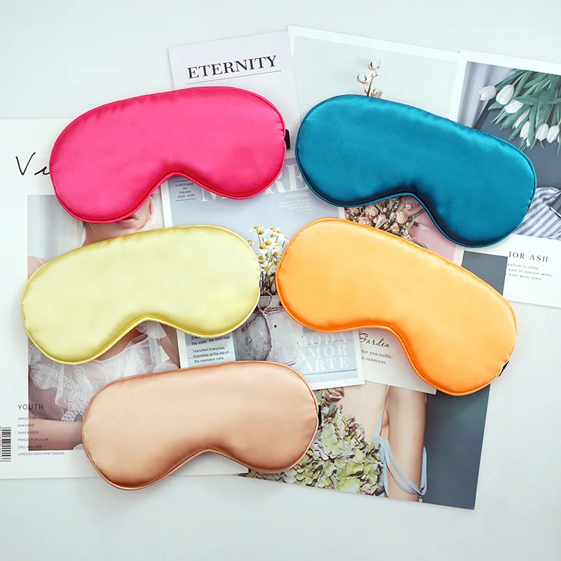 

Imitated Silk Fabric Eye PATCH Double-Sided Solid Sleep Eye PATCH Embedded Wire Adjuster Protection Eye PATCH Sleeping Eye Mask