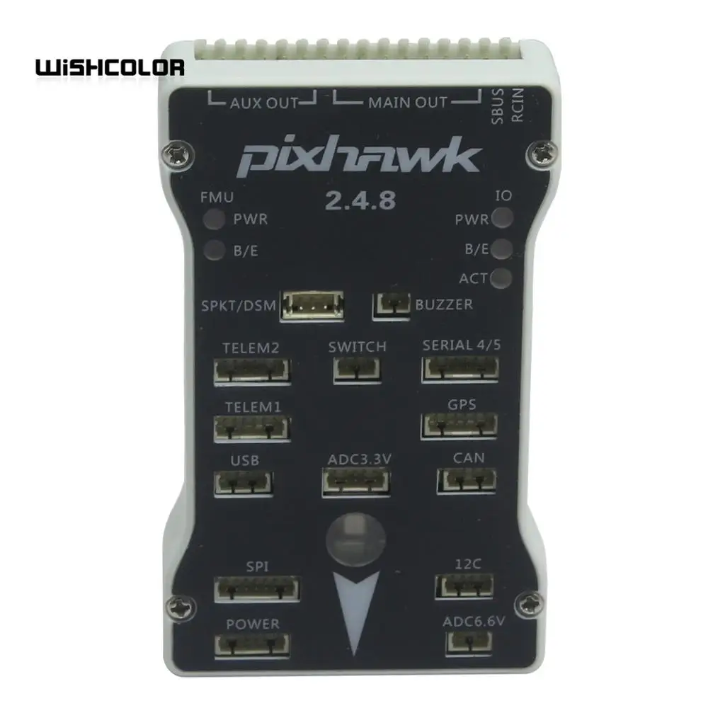 Контроллер полета Pixhawk PX4 2.4.8 32 бит интегрирует PX4FMU + PX4IO с Чехол и tf картой для