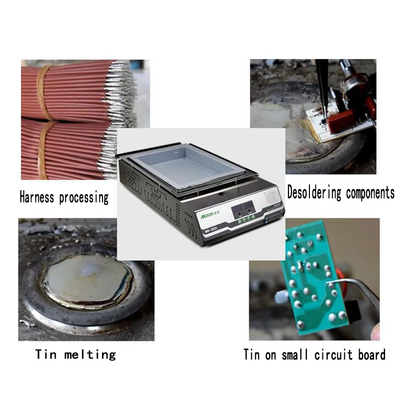 MS-8080 Lead-free solder pot Smart Digital display 400w melt tin 2.1KG temperat
