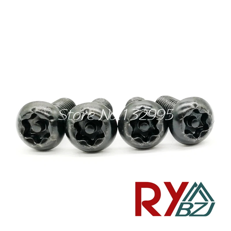 Винт Torx с круглой головкой из углеродистой стали черного цвета M2 M2.5 M3 M4 M5 M6