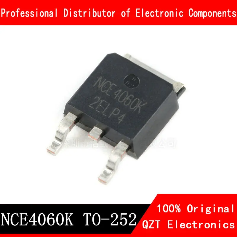 10pcs lot nce4060k to252 nce4060 60a 40v n ch dpak smd mosfet to 252 chip new spot 10pcs/lot NCE4060K TO-252 60A 40V N-CH TO252 DPAK SMD MOSFET new and original IC Chipset In Stock