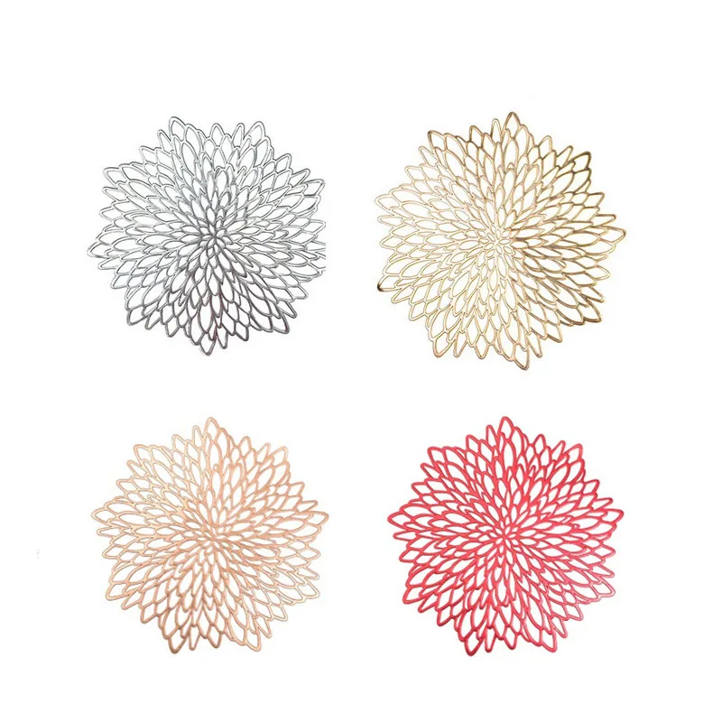 Полый Теплоизоляционный круглый коврик из ПВХ в стиле барокко средиземноморские