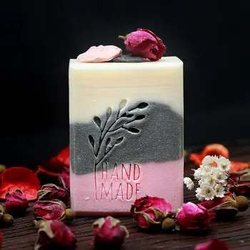 

Rose Handmade Doap Women's Ehitening Face Soap Unisex Cleaning Soap Bath Skin Rejuvenation Soap