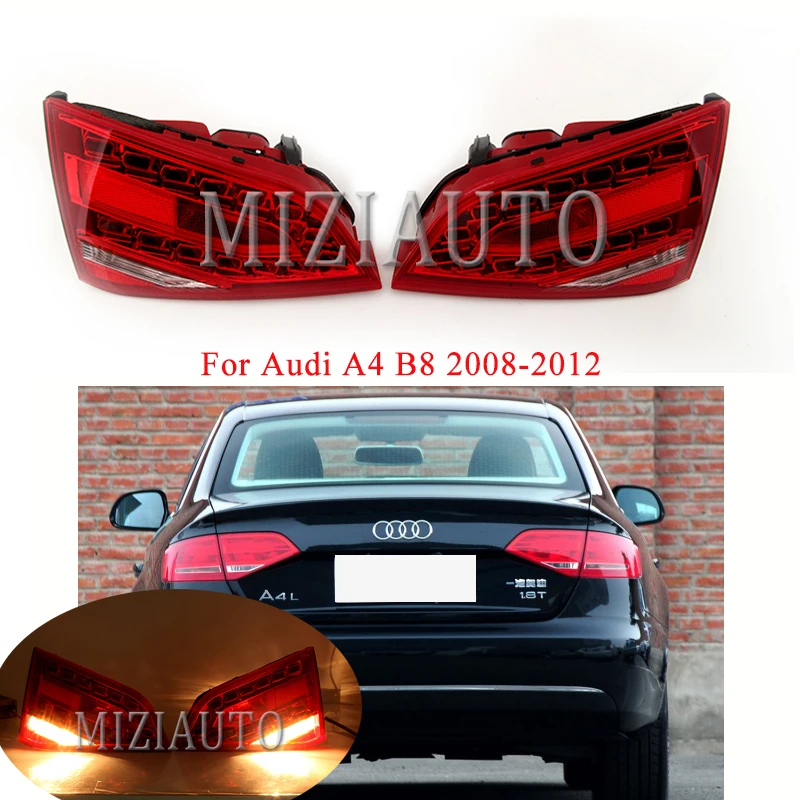 

For Audi A4 B8 2008-2012 Inner side Rear tail light Left/Right turn signal taillights assembly Brake Light Rear Bumper Light