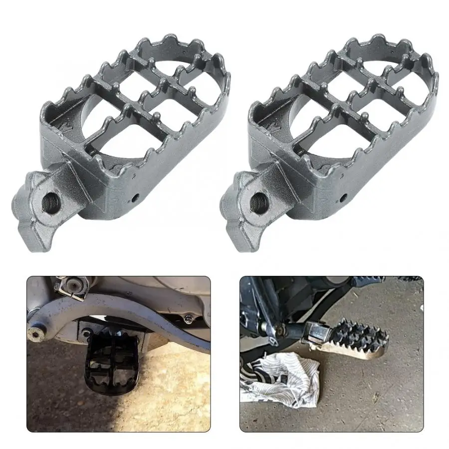 

2pcs Motorcycle Stainless Steel Foot Pegs Footrest Accessories Fit for Honda XR50 XR70 XR80 CRF80 XR100 CRF100