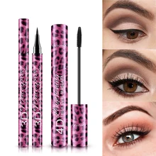 

Liquid Eyeliner Pencil+4D Waterproof Mascara Set Cosmetics Eye Liner Thick Curling Mascara Eyebrow Pencil Eyes Makeup