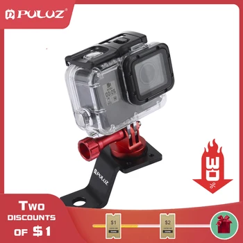 

PULUZ Go Pro Camera Accessories Mount Aluminum Motorcycle Fixed Bracket Velosiped Aksesuarr Tripod Adapter&Screw For Gopro