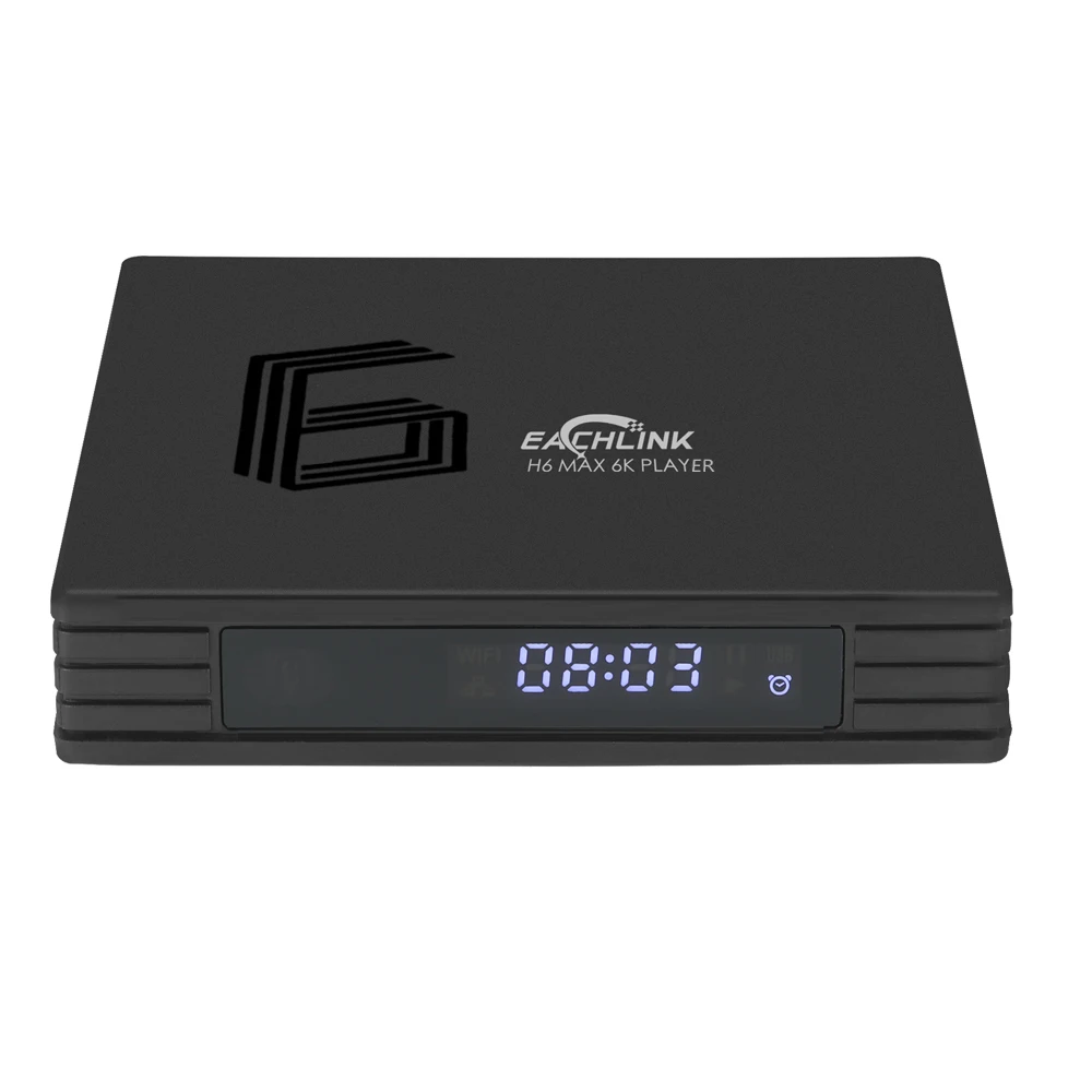 EACHLINK H6 MAX Smart tv Box Android 9,0 телеприставка 4 ГБ/64 Гб Allwinner H6 четырехъядерный 2,4G/5G WiFi 6K HDR BT4.1 4K медиаплеер