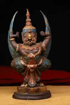 Price Tibetan Monastery Collection Bronze Wares Are Hand-tapped, Chiseled, Carved, And Painted With A Dapeng Gold-winged Bird Statue