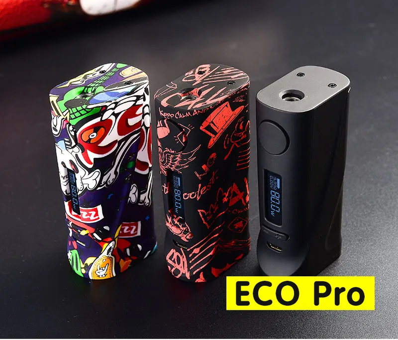 Vapor Storm ECO Pro Box Mod 80 Вт ABS граффити цвет переменной мощности TC батарейный блок 510 электронная сигарета Vape Box Mod без 18650