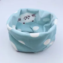 Детский хлопковый шейный шарф с милым принтом; детский теплый шарф; Детские воротники; осенне-зимний шарф с круглым вырезом для мальчиков и девочек; аксессуары для детской одежды