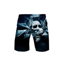 Джоггеры для мужчин,, Повседневная Уличная одежда, шорты для Хэллоуина, пляжные шорты с 3D принтом, мужские шорты в уличном стиле