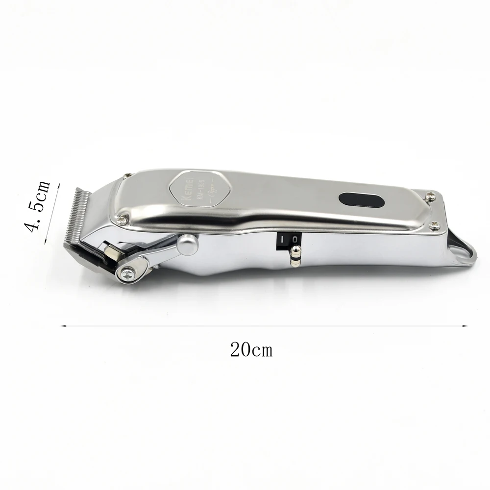 Kemei KM-1998 전문 프리미엄 헤어 클리퍼 남자 프로 버전 2000mAh 배터리 슈퍼 라이트 슈퍼 강한 슈퍼 조용한 이발소