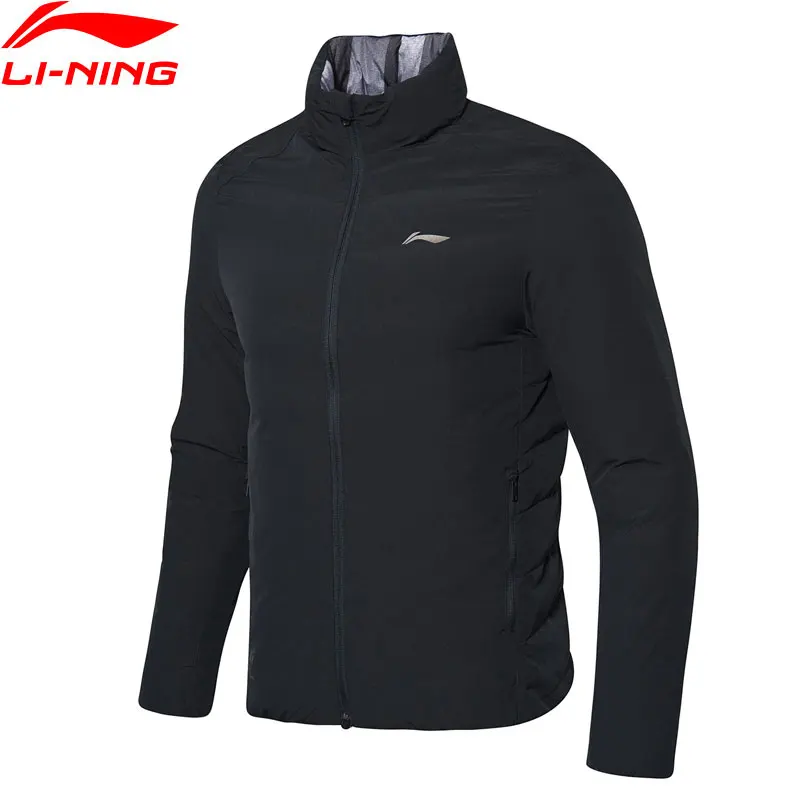 (Break Code) Мужской тренировочный короткий пуховик Li Ning двусторонний 90% белый утиный