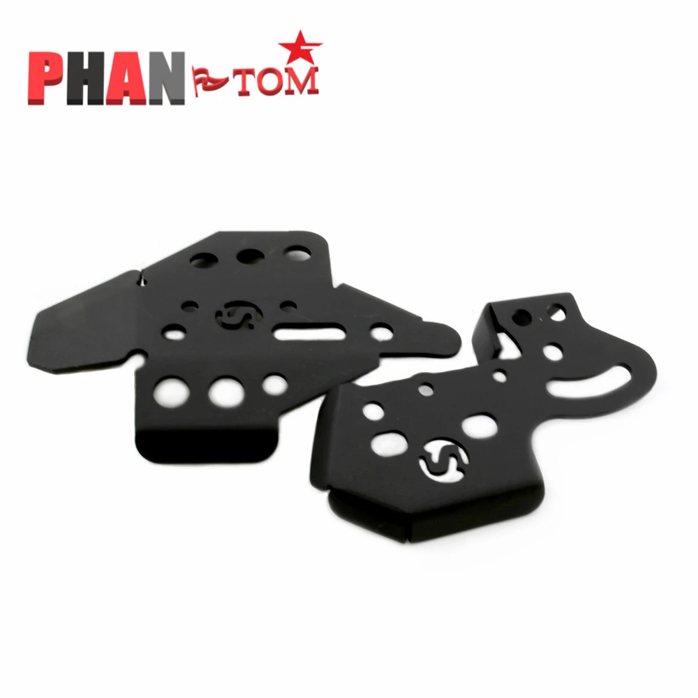 

Left Right Heel Guard Foot Peg Bracket Rear Set Black Titanium For BMW F800GS 13-16 2014 2015