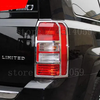 

ABS Chrome Rear Back Light Lamp Cover Trim Tail Light Sticker Frame 2pcs Car-Covers Fit For Jeep Patriot 2011-2015
