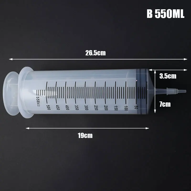 Jeringa Grande De 300ml - Reutilizable, Para Medir Líquidos En Hidroponía, Cocina O Mascotas