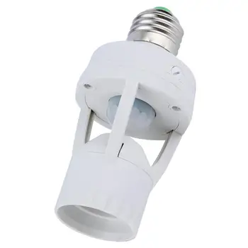 

Hot Ac 110-220V 360 Degree Pir Induction Human Infrared Motion Sensor E27 Plug Base Switch Led Bulb Lamp Holder