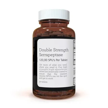 

Double Strength Serrapeptase 120,000 SPUs x 90pcs,cleansing body,reduce pain ,Strengthen immunity