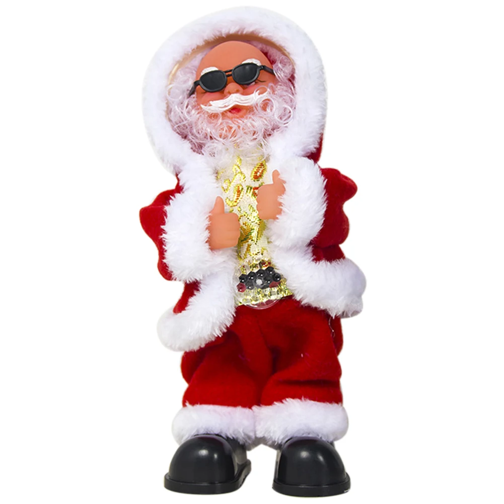 

Decorations Electric Children Festival Home Christmas Toy Doll Cute Figure Gift Desk Singing Santa Claus Dancing Music Ornaments