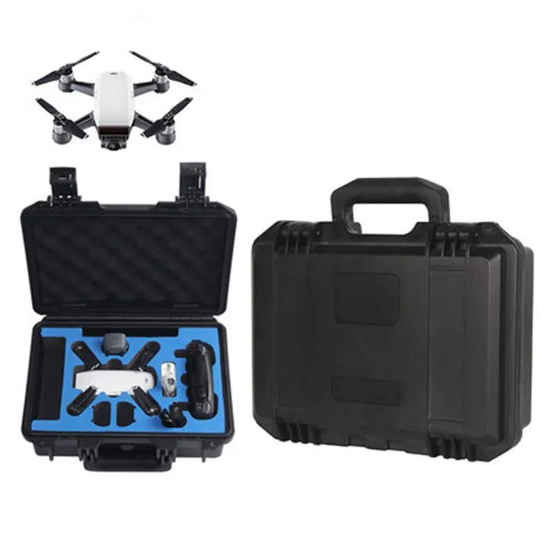 Black DJI SPARK Drone специальный Улучшенный водонепроницаемый чемодан с твердым корпусом для RC Quadcopter Профессиональный дорожный пластиковый чехол для хранения Spark - Color: Black