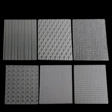 Treliça textura transparente esteira saco de artesanato açúcar tarja bolo molde borda decoração ferramentas impressão morrer 6 pçs