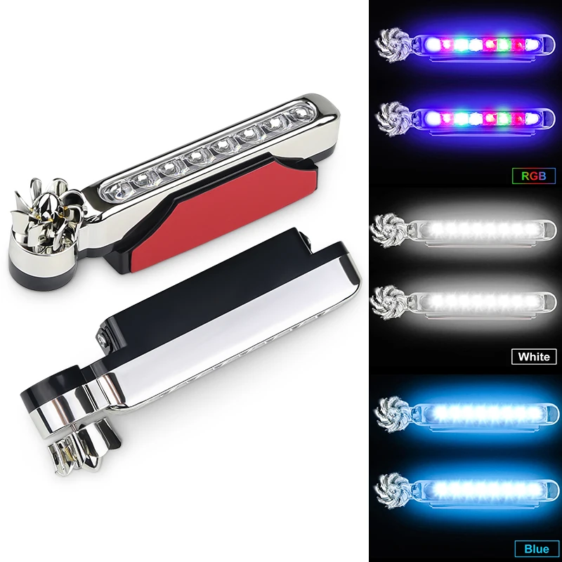 Urbanroad 2 шт. 8 светодиодный Авто декоративный светильник ветровая мощность ed автомобильные ходовые огни с вращающимся вентилятором не нужен внешний источник питания