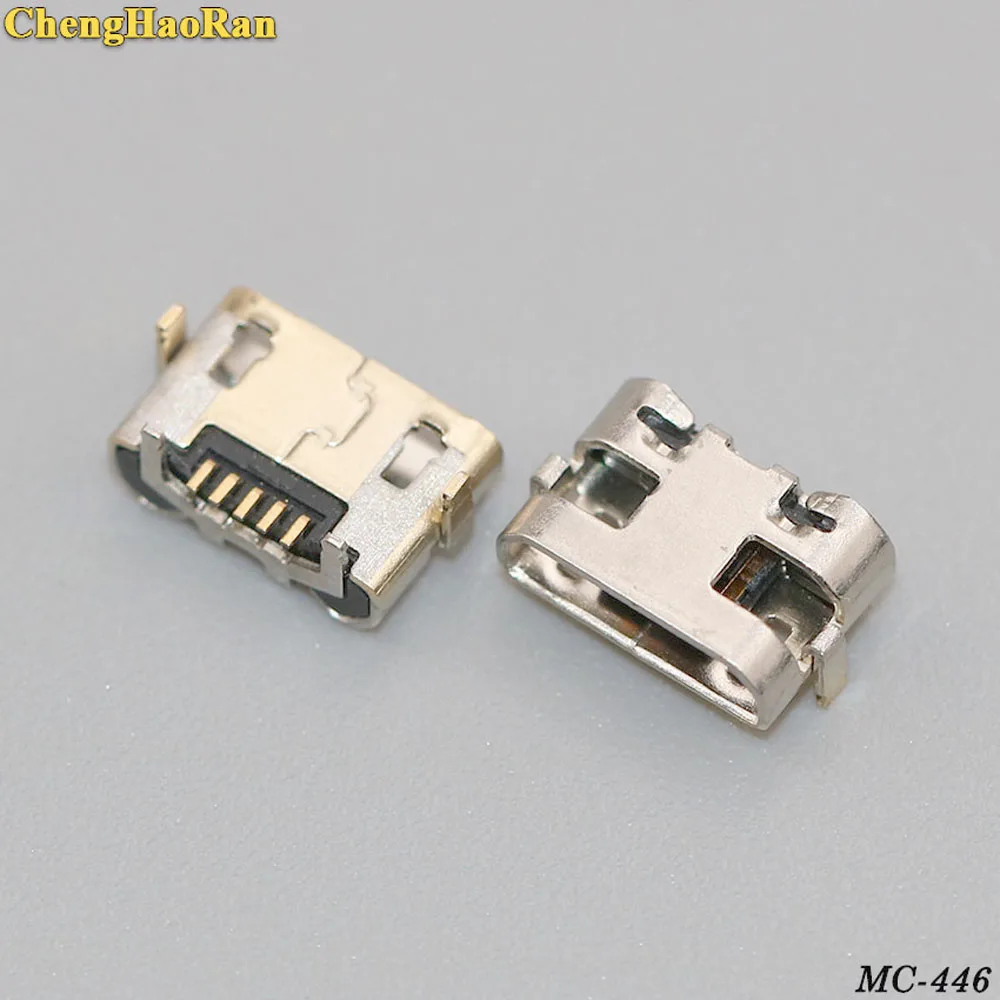 ChengHaoRan 100 шт потребительских упаковок для микро USB jack Разъем для Huawei Y5 II CUN-L01/для Amazon Kindle Fire 5th Gen SV98LN разъём usb-порта