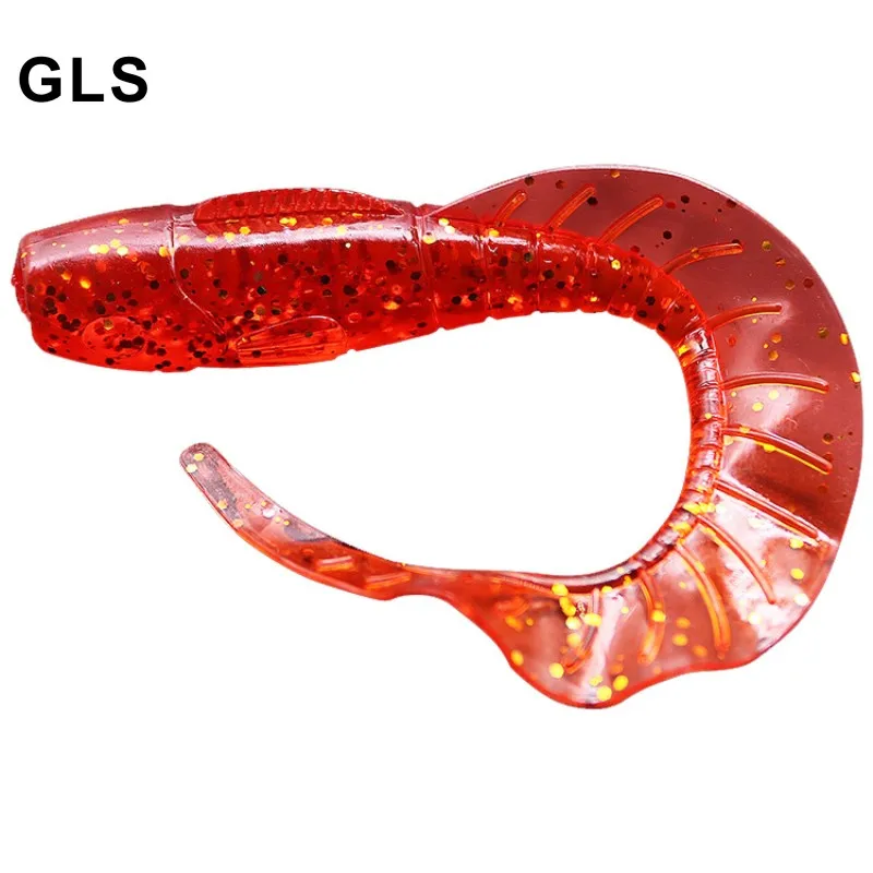 GLS бренд горячая распродажа рулон хвост дорога Мягкая приманка мягкая жучок 8 см/11