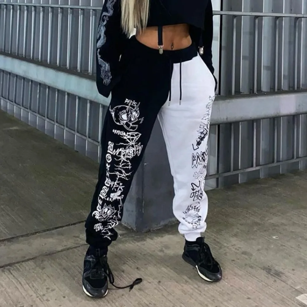 Warm Winter Skull Graphic Sweatpants 