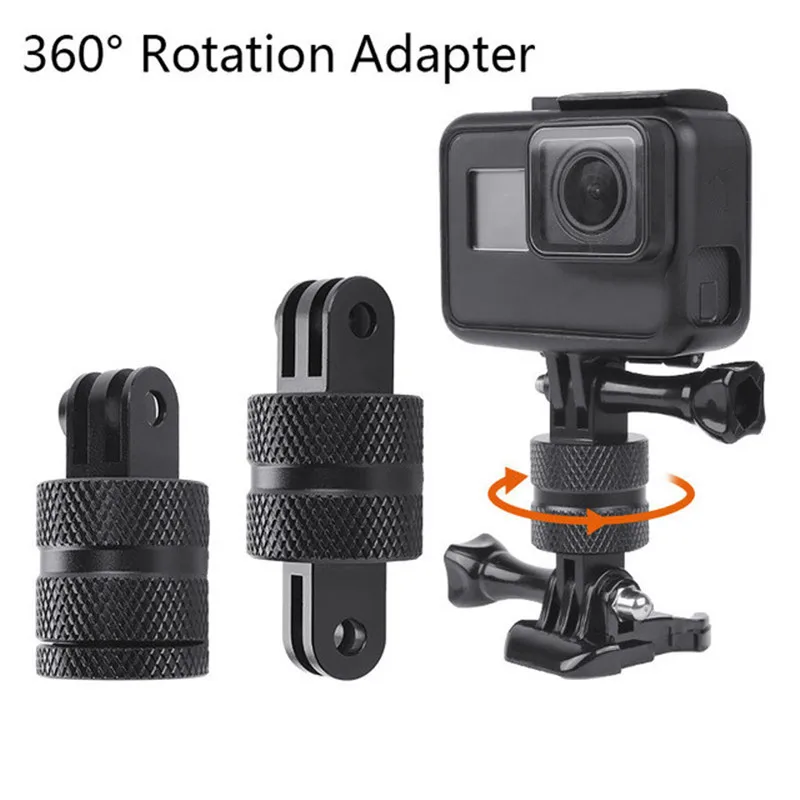 Коннектор для штатива с поворотом на 360 градусов адаптер Gopro Hero 8 7 6 5 Yi 4K Sjcam H9 DJI Osmo
