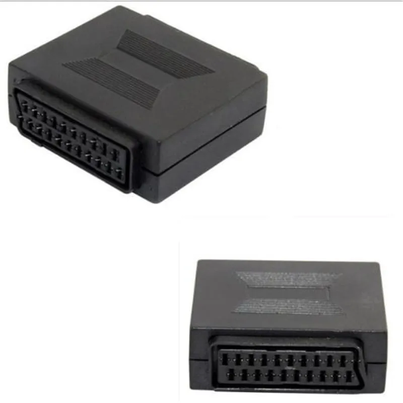 

21 pin SCART Coupler Joiner Adapter Female to Female F/F Sockets Joint Connector21p Euro Plug SCART