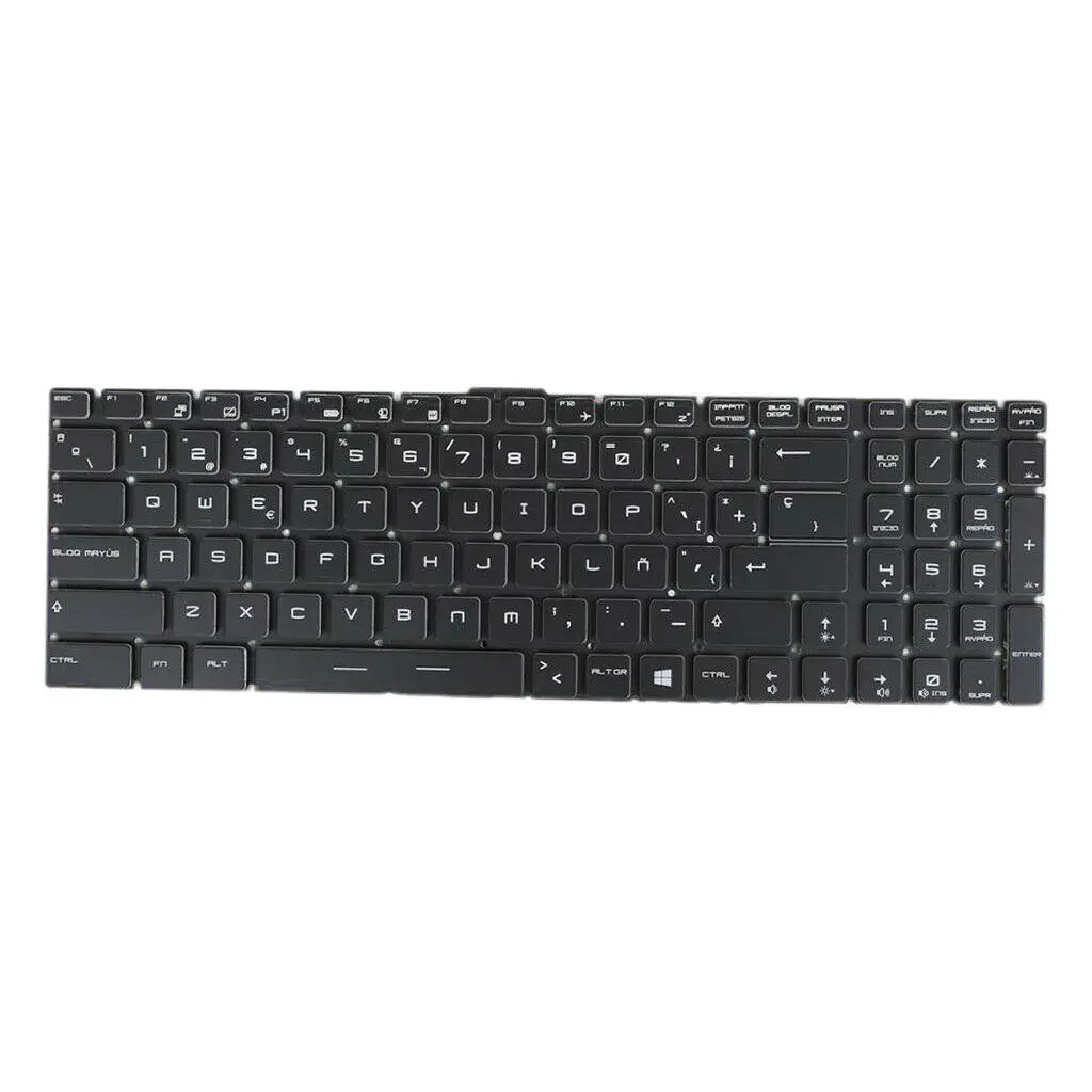 Испанская клавиатура для ноутбука MSI GT72 GS70 WS60 GE62 GE72 w красочная подсветка SP