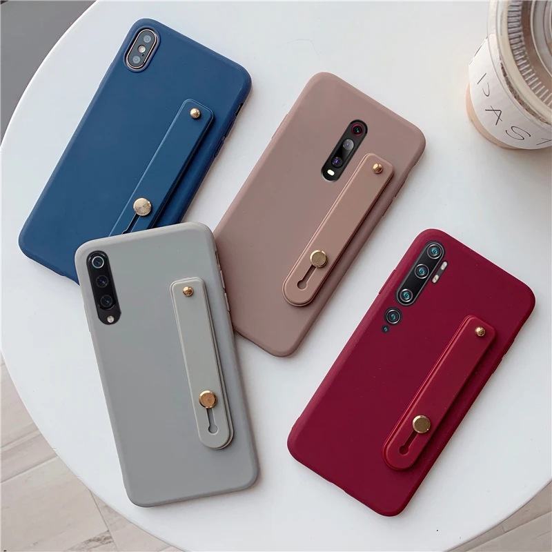 Чехол для телефона Xiaomi Mi Note 10 Pro силиконовый с ремешком на запястье 9 CC9 9T CC9E A3 Lite |