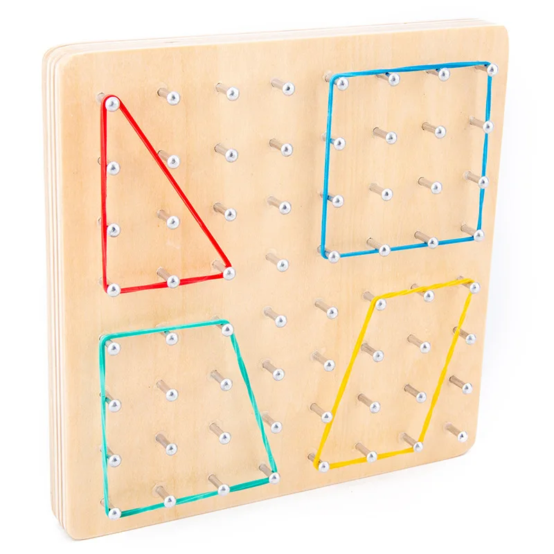  Montessori Geometry Board Teaching Space Educational Toys Cards Creative Graphics Kindergarten Earl - 4000580785231