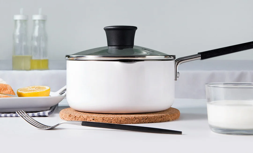 Xiaomi Mijia Youpin молочный горшок для подогрева приготовления молока супа блинница торт кухонный горшок для яиц стейк сковородка гриль 1.36л