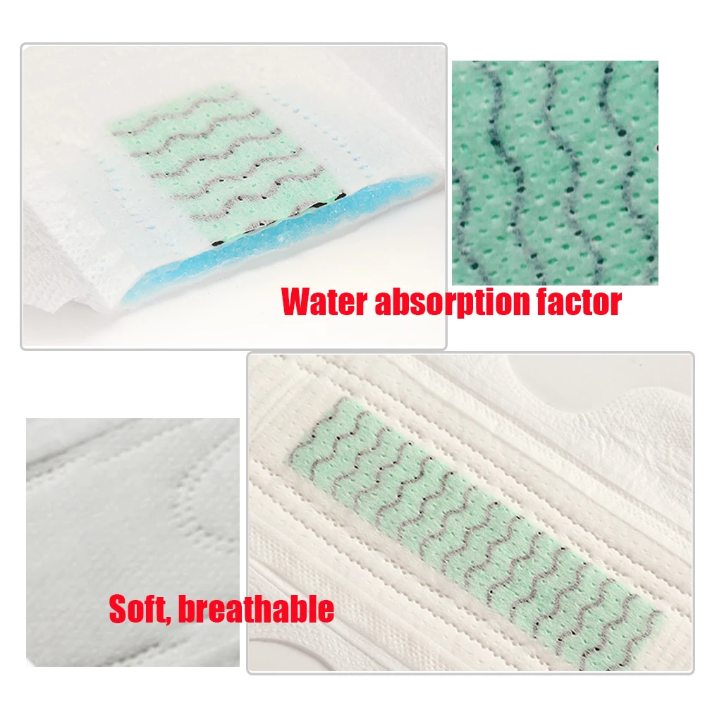 30piece/pack Anion sanitary Napkin Kill Bacteria Anti Inflammation Remove Yeast Infection Menstrual Pads Women Health Care