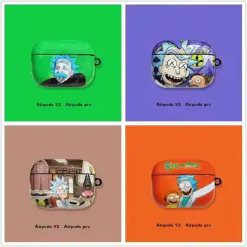 

Ceut Cartoon Rick and Morty Case for Apple AirPods Pro 3 Charging Soft TPU Wireless Bluetooth Earphone Case Headphone Case