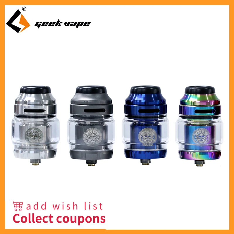 Электронная сигарета атомайзер Geekvape Zeus X RTA емкость 4 5 мл с 810 Delrin дрип-тип бака rta vs