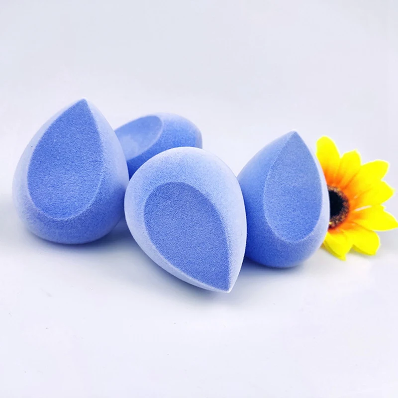 Мягкая косметическая губка для макияжа с яйцом, синий гидрофильный BB крем, пудра, пуховка для влажной и сухой основы для лица, пудра, пуховка