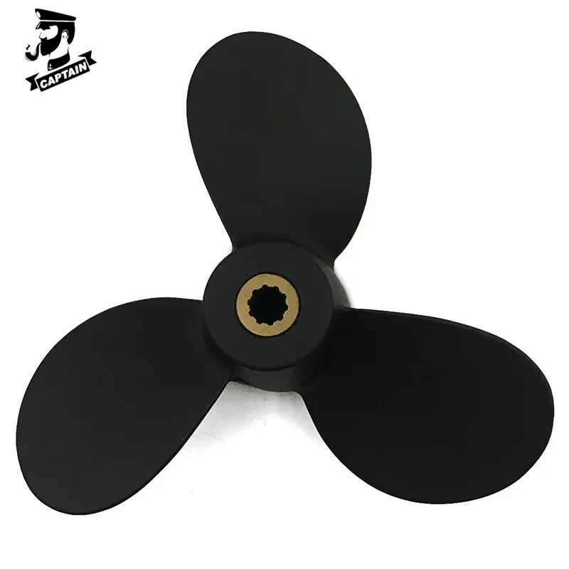 Подвесной Двигатель Captain Propeller 7 1/2x6 подходит для Suzuki DF4 DF5 DF6 алюминиевые 10-зубчатые