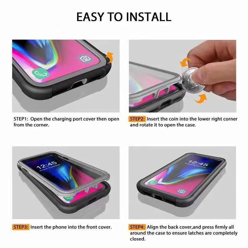 Egeedigi полностью герметичный противоударный чехол для iPhone11Pro с защитой от падения царапин, полная защита для iPhone 11 Pro Max мягкая Броня чехол