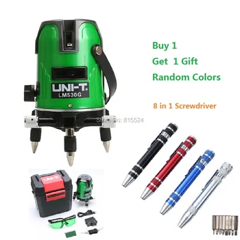 

UNI-T LM530G 3 Lines 4 Points 360 Vertical & Horizontal Cross Laser Line Leveling With Out Model