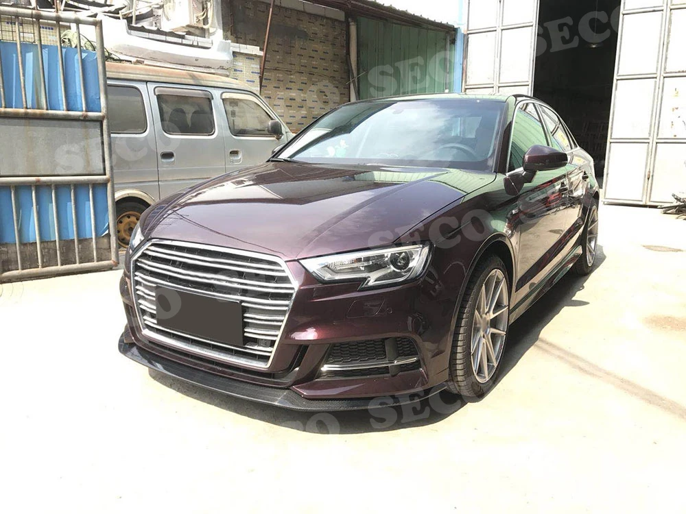 Карбоновый передний бампер спойлер для Audi A3 Sline S3 седан 4 двери не A3 стандарт