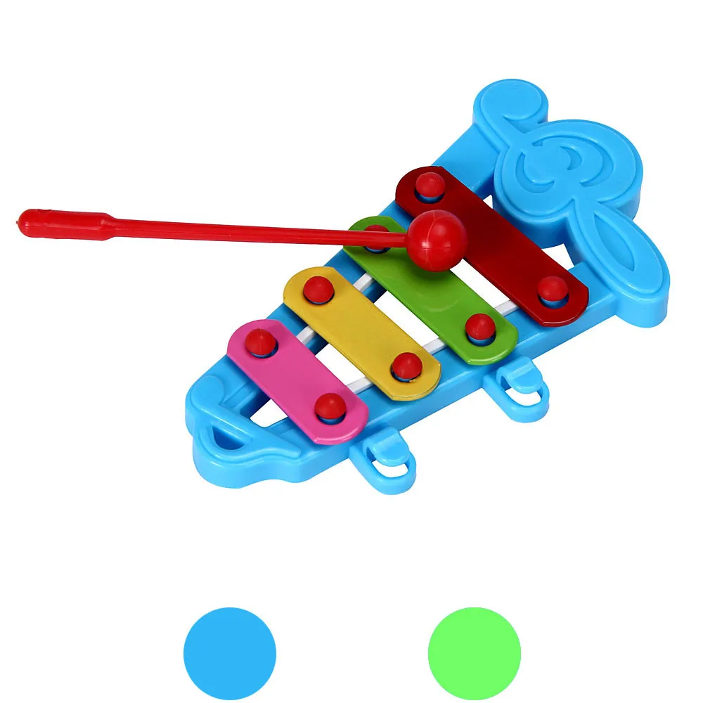 

2019 Hot Baby Kid 4-Note Xylophone Musical Toys 2 Color Wisdom Development Notes hand knock piano brain game retail Music Toy