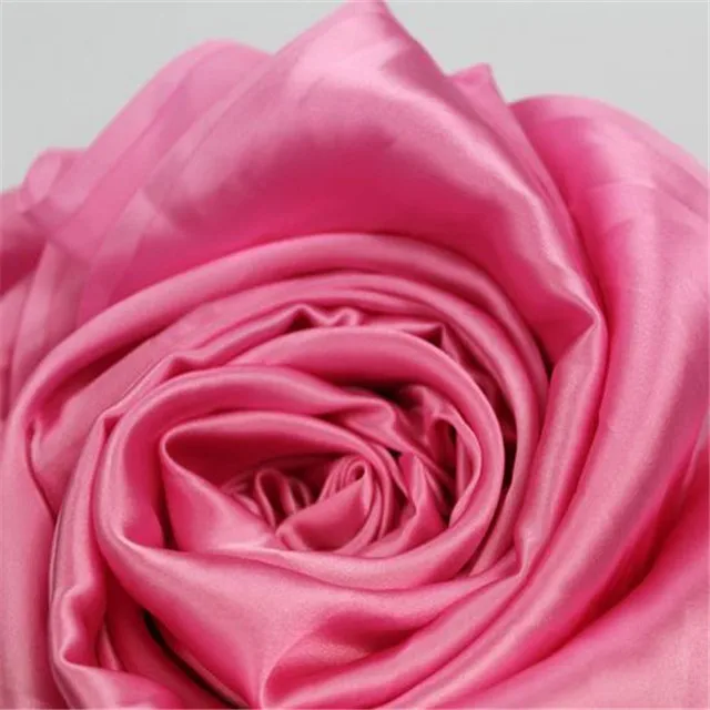 16 16m/m Plain Colors Silk Satin Fabric for Making Dress 44" - Color: 16