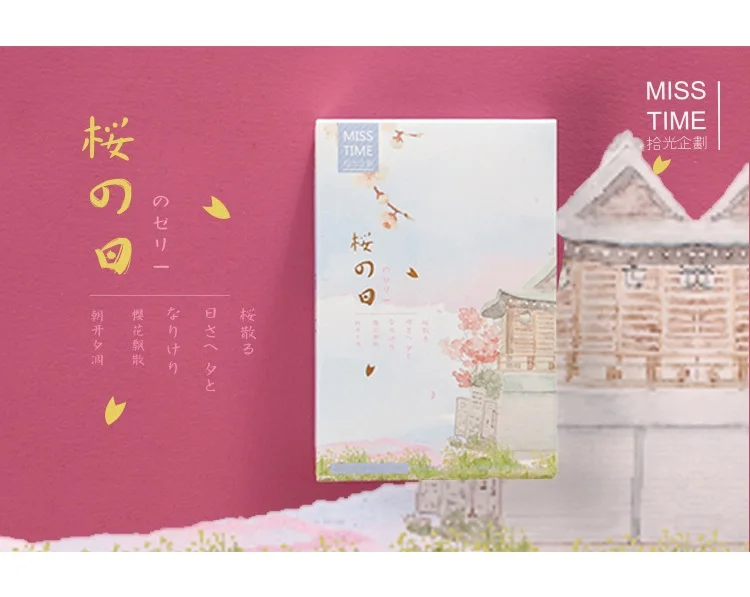 28 листов/набор вишневый цвет серия сезона ЛОМО карта мини бумажная открытка для сообщений Подарочная открытка