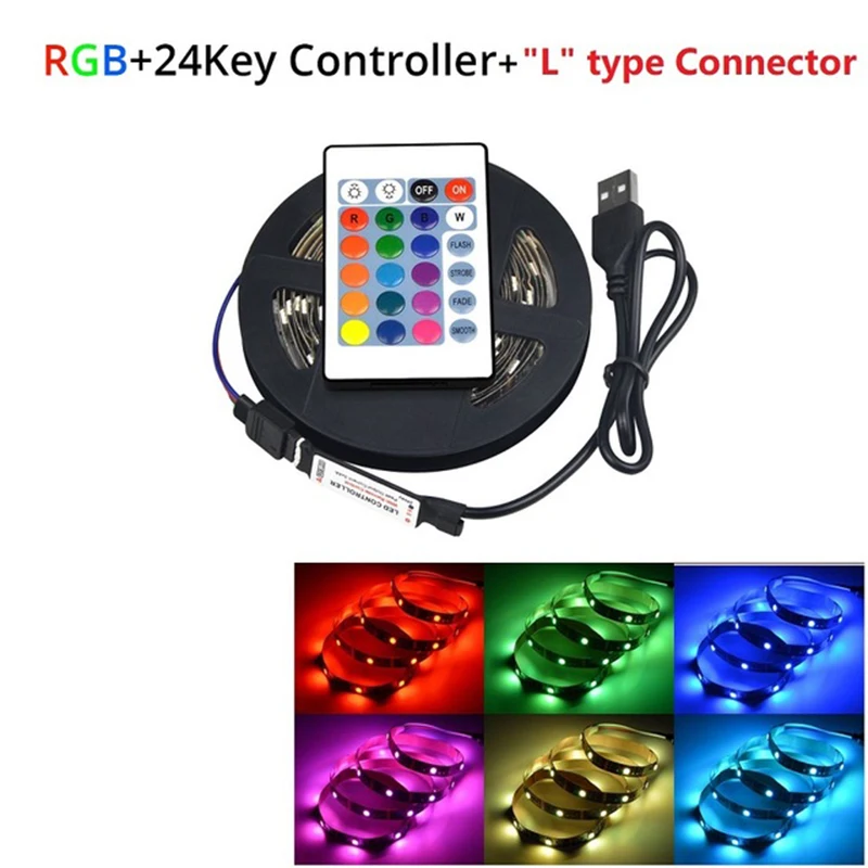 1 м 2 3 светодиодный светильник RGB неоновая лампа 5050SMD Светодиодная лента для ТВ HD