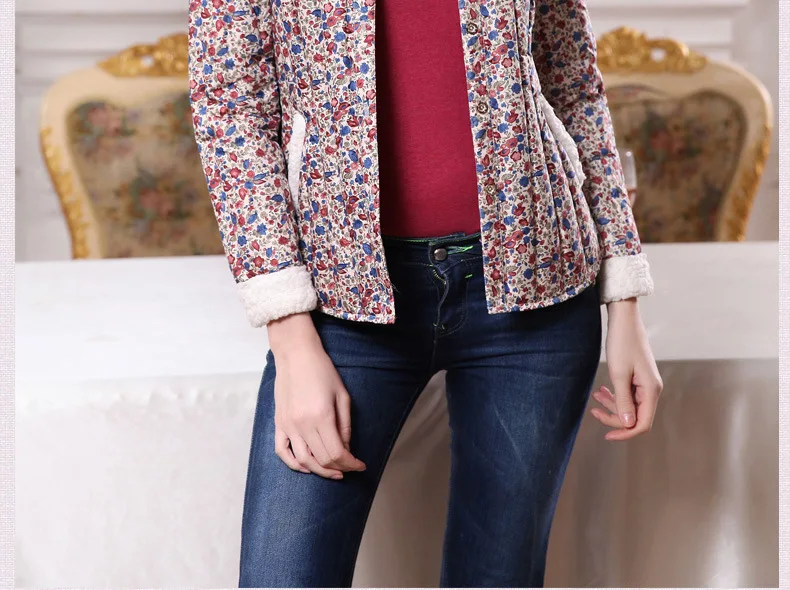 Сакура Чиба зима Slim Fit женщины среднего возраста платье хлопчатобумажная одежда меховой воротник пуховик короткий теплый серый утиный пух Beig