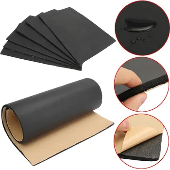 

6pcs/set 30cmx50cm Car Sound Proofing Deadening Anti-noise Sound Insulation Cotton Heat Closed Cell Foam Interior Accessories